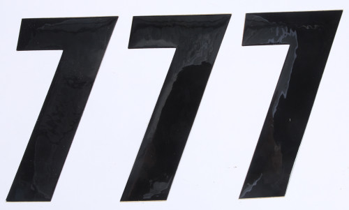 Number 7 Black 6" 3/Pk