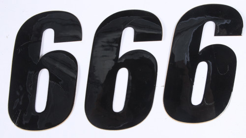 Number 6 Black 4" 3/Pk Number 6 Black 4" 3/Pk