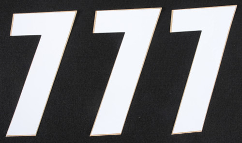 Number 7 White 6" 3/Pk Number 7 White 6" 3/Pk