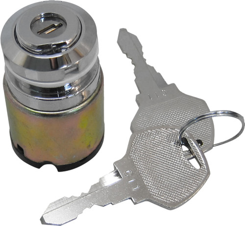 Flat Key Ignition Switch Chrome Flat Key Ignition Switch Chrome