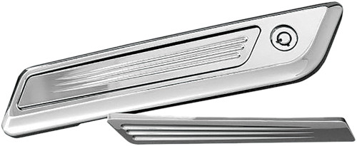 Speed Ball Saddlebag Latch Inserts Chrome Speed Ball Saddlebag Latch Inserts Chrome