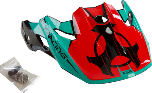 Toxin Original Visor Red/Teal/Black