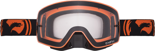 Nfxs Goggle Black Orange Split W/Clear Lens Nfxs Goggle Black Orange Split W/Clear Lens