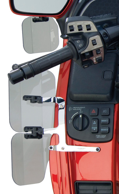 Wing Deflectors Fairing Mount Light Smoke Hon