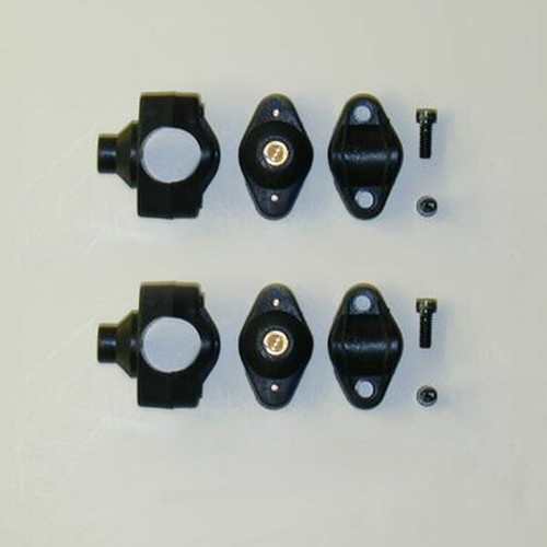 7/8" Quickset Handlebar Clamps Black 7/8" Quickset Handlebar Clamps Black