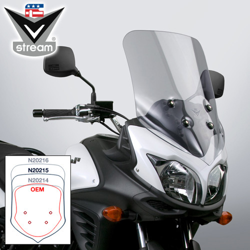 Vstream Sport Touring Windscreen Light Tint Vstream Sport Touring Windscreen Light Tint