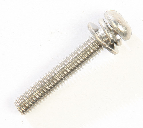 Stainless Screw W/2 Washers 30 Mm Stainless Screw W/2 Washers 30 Mm