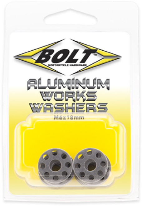 Aluminum Works Washers 18mm 10/Pk Aluminum Works Washers 18mm 10/Pk