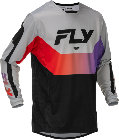 Kinetic Jersey Grey/Red/Purple/Black Lg