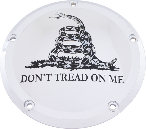 7   M8 Flt/Flh Derby Cover Don't Tread Chrome
