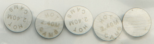 Valve Shims 9.48x2.40mm 5/Pk Valve Shims 9.48x2.40mm 5/Pk