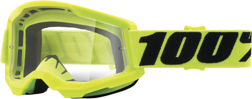 Strata 2 Goggle Fluo Yellow Clear Lens Strata 2 Goggle Fluo Yellow Clear Lens