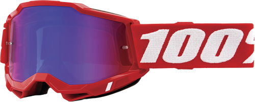 Accuri 2 Goggle Neon Red Mirror Red/Blue Lens Accuri 2 Goggle Neon Red Mirror Red/Blue Lens