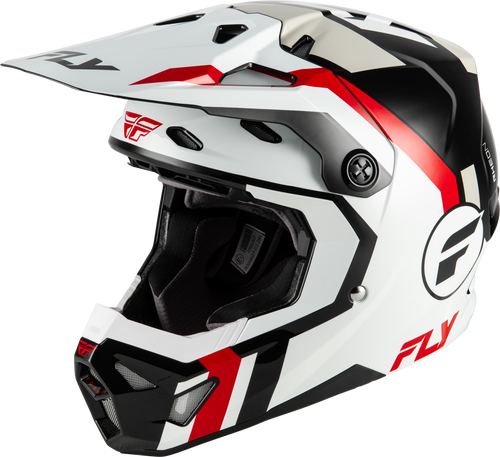 Youth Formula Cp Seal Helmet White/Black/Red Yl