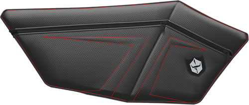 Rzr Pro Xp Door Bags W/ Knee Pads Red Pol