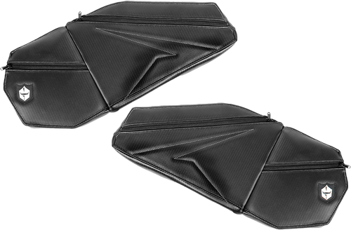 Front Door Knee Pads With Storage White Stitching P
