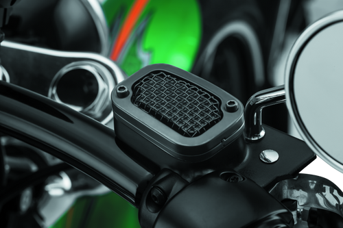 Kuryakyn Mesh Master Cylinder Cover Brake Black Kuryakyn Mesh Master Cylinder Cover Brake Black