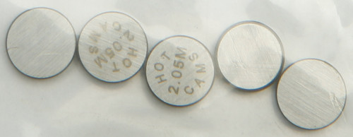 Valve Shims 7.48x2.05mm 5/Pk Valve Shims 7.48x2.05mm 5/Pk