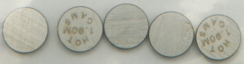 Valve Shims 7.48x1.90mm 5/Pk