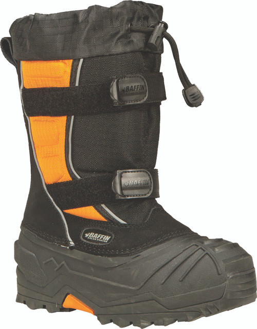 Youth Eiger Boots Black/Orange Sz 01