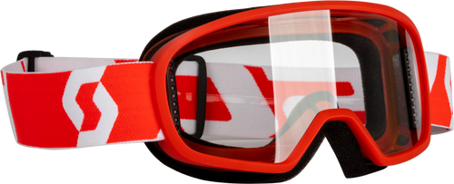 Youth Buzz Mx Goggle Red/White W/Clear Youth Buzz Mx Goggle Red/White W/Clear