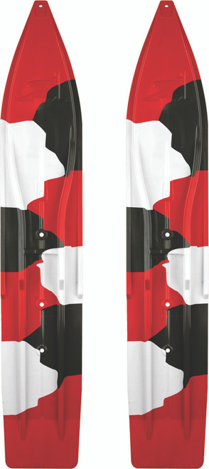 Pr/ Sly Dog Powderhound Ski 8" Camo Red/Black/White Pr/ Sly Dog Powderhound Ski 8" Camo Red/Black/White