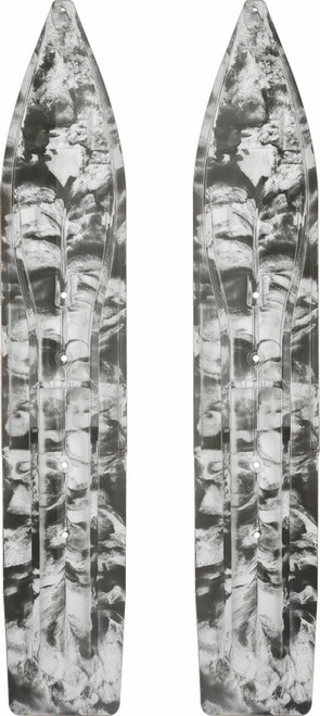 Pr/ Slydog Powderhound 8x Ski 8" Blk/Wht Swirl Pr/ Slydog Powderhound 8x Ski 8" Blk/Wht Swirl