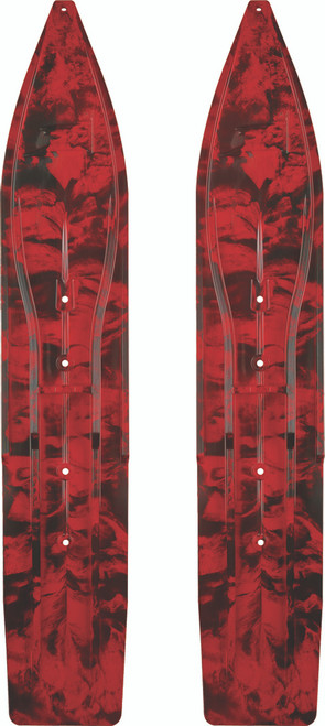 Pr/ Sly Dog Powderhound Ski 8" Red/Black Swirl Pr/ Sly Dog Powderhound Ski 8" Red/Black Swirl