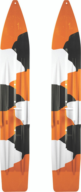 Pr/ Sly Dog Powderhound Ski 7" Camo Orange/Black/White Pr/ Sly Dog Powderhound Ski 7" Camo Orange/Black/White