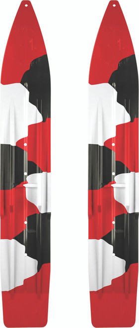 Pr/ Sly Dog Powderhound Ski 7" Camo Red/Black/White Pr/ Sly Dog Powderhound Ski 7" Camo Red/Black/White