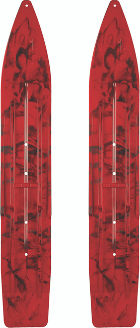 Pr/ Sly Dog Powderhound Ski 7" Red/Black Swirl PH7SWRREDBLK Pr/ Sly Dog Powderhound Ski 7" Red/Black Swirl PH7SWRREDBLK