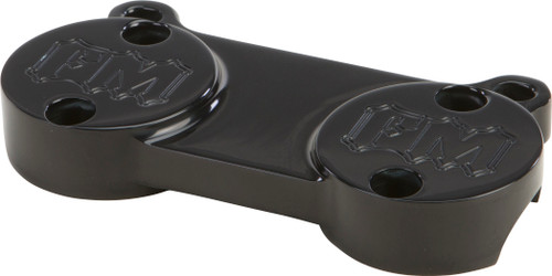 Riser Top Clamp Black W/Gauge Mount Tabs Riser Top Clamp Black W/Gauge Mount Tabs