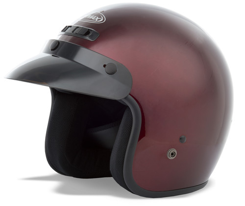 Youth Gm 2 Open Face Helmet Wine Yl Yx
