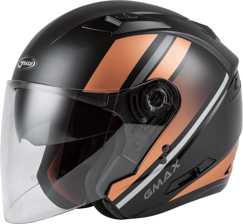 Of 77 Open Face Reform Helmet Matte Black/Copper/Silver 3x