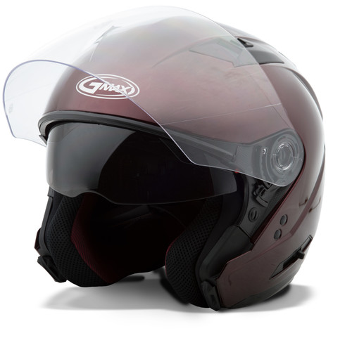 Of 77 Open Face Helmet Wine Red 3x G3770109