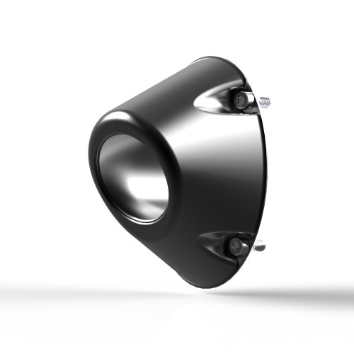 Hmf Elliptical Vert End Cap Black