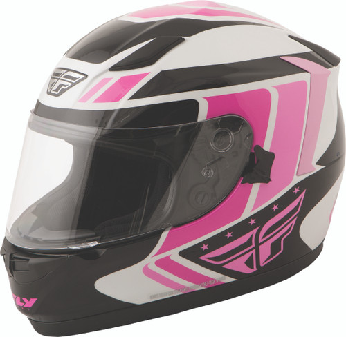 Conquest Retro Helmet Pink/Black/White Sm