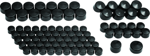 Kuryakyn Kool Kaps Engine Kit Twin Cam & Evolution Motors Gloss Black