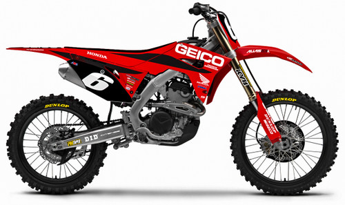 Complete Kit 20 Geico Hon Crf 250 (19 20) Blk Bg