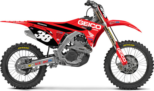 Graphic Kit 19 Geico Honda Crf250/450 10-10-839