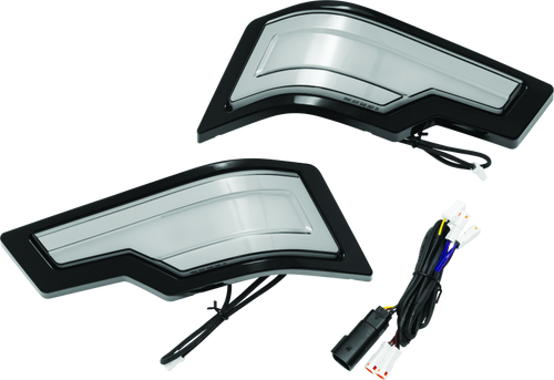 Kuryakyn Tracer Tour Pak Rear Lights Black Smoke Lens