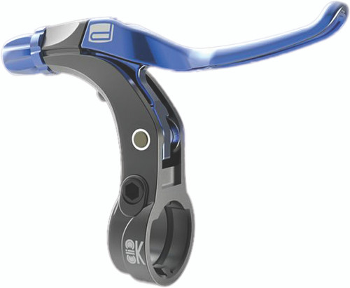 V Point Brake Lever Long Blue