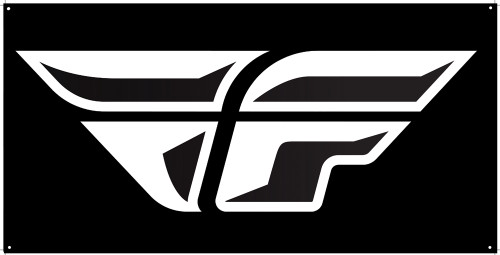 F Wing Banner Black 3' X 6' F Wing Banner Black 3' X 6'