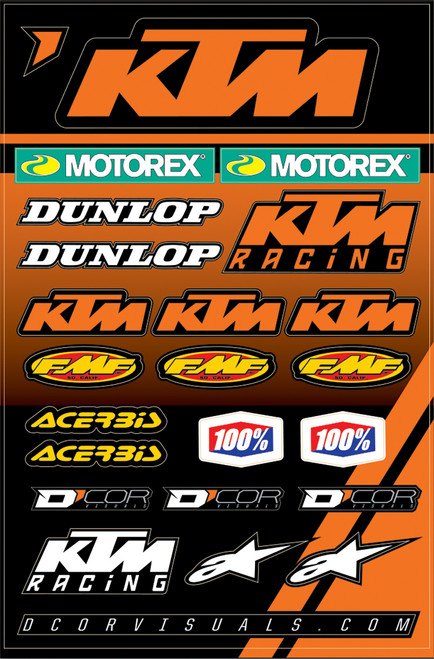 Ktm 2 Decal Sheet Ktm 2 Decal Sheet