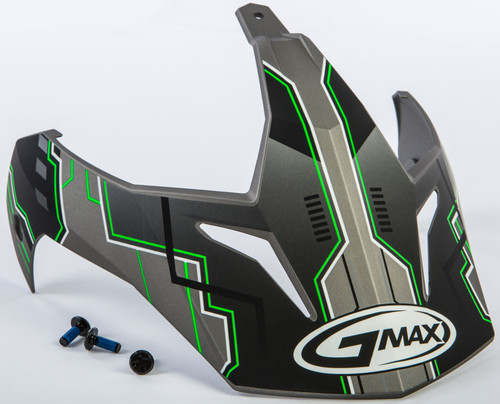 Visor W/Screws Adventure Gm 11 Matte Silver/Hi Vis Green Visor W/Screws Adventure Gm 11 Matte Silver/Hi Vis Green