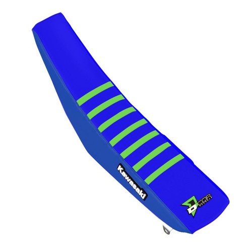 Seat Cover Bluee Green Ribs Kxf250/450 Seat Cover Bluee Green Ribs Kxf250/450