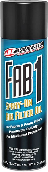 Fab 1 Spray On Air Filter Oil 13oz Fab 1 Spray On Air Filter Oil 13oz