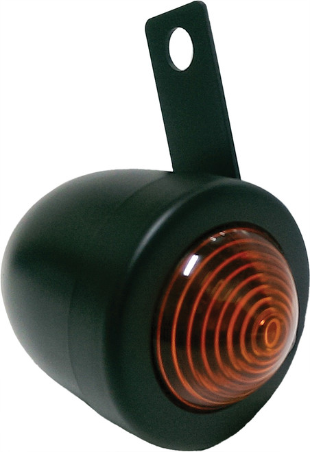 Bullet Marker Light W/Brkt Blk Amber Lens Single Filament Bullet Marker Light W/Brkt Blk Amber Lens Single Filament