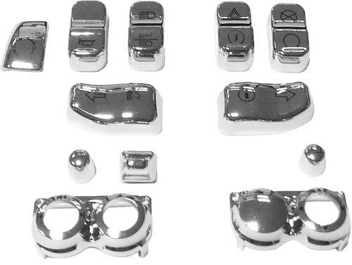 Switch Cap Kit Chrome `16 Up Flht/Fltr Exc Se Models Switch Cap Kit Chrome `16 Up Flht/Fltr Exc Se Models