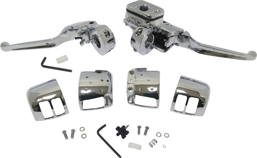 Comp H/Bar Cntrls 11/16 M/Cyl W/O Switches Chrome 96 06 Comp H/Bar Cntrls 11/16 M/Cyl W/O Switches Chrome 96 06